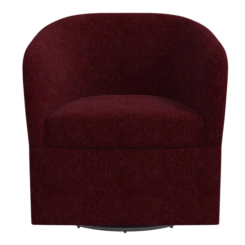 Lesia Upholstered Swivel Barrel Chair & Reviews Joss & Main